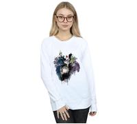 Disney Women's Villains Sweatshirt in White | Size: 2XL Disney White 2XL