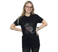 Disney Women's Villains Wicked Cotton Boyfriend T-Shirt in Black | Size: Small Disney Black S