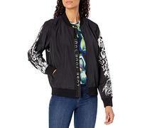 Disney Women's Villains X Heidi Klum Cast Your Curse Bomber Jacket, Sublimation, M