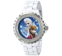 Disney Women's W001817 Anna & Elsa Analog Display Analog Quartz White Watch