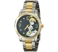 Disney Women's W001841 Tinker Bell Analog Display Analog Quartz Two Tone Watch