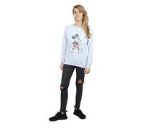 Disney Women's Walking Mickey Mouse Heather Sweatshirt in Grey | Size: Large Disney Grey L