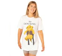 Disney Womens White Simba Short Sleeved T-Shirt - Small