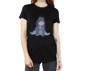 Disney Women's Winnie The Pooh Classic Eeyore Boyfriend Fit T-Shirt Medium Black