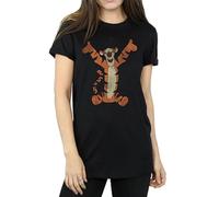 Disney Women's Winnie The Pooh Classic Tigger Boyfriend Fit T-Shirt Medium Black