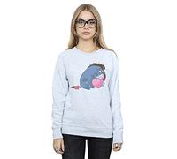 Disney Women's Winnie The Pooh Eeyore Mouth Sweatshirt Sport Grey Medium