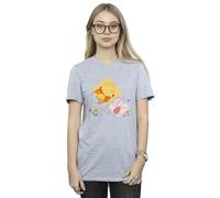 Disney Women's Winnie The Pooh Piglet Boyfriend Fit T-Shirt Sport Grey Medium