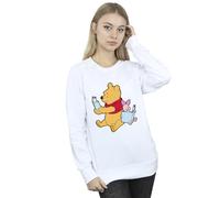 Disney Women's Winnie The Pooh Reading Sweatshirt White Large