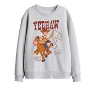 Disney Woody And Bullseye Yeehaw Kids Sweatshirt, Athletic Heather, 12-13