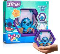 WOW! PODS 4D Disney Classic Stitch | Connectable Collectable Bobble-head character that Bursts from their World into Yours | Wall or Shelf Display | Disney Toys and Gifts | Series 1 no. 445