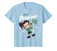 Disney Wreck-It Ralph 2 Vanellope I'm A Princess Too T-Shirt, Youth, Baby Blue, Medium
