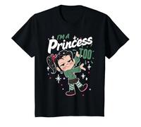 Disney Wreck-It Ralph 2 Vanellope I'm A Princess Too T-Shirt, Youth, Black, Small