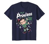 Disney Wreck-It Ralph 2 Vanellope I'm A Princess Too T-Shirt, Youth, Navy Blue, Small