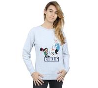 Disney Wreck It Ralph Elsa And Vanellope Sweatshirt In Grey Grey