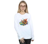 Disney Wreck It Ralph Race Skull Sweatshirt In White White
