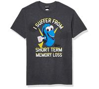 Disney Young Men's Memory Loss T-Shirt Charcoal Heather 2XLARGE