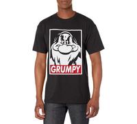 Disney Young Mens Princess Grumps T-Shirt Black 5X-Large US