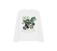 Disney Ze 43 Football Long Sleeve T-Shirt, White | Size: Medium Disney White M