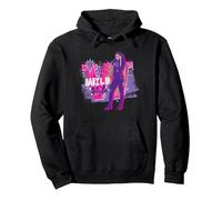 Disney Zombies 3 Willa Wild Style Centered Pullover Hoodie, Adult Unisex, Black, XX-Large