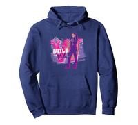 Disney Zombies 3 Willa Wild Style Centered Pullover Hoodie, Adult Unisex, Navy Blue, XX-Large