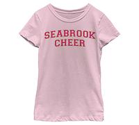 Disney Zombies Cheer Time Girl's Solid Crew Tee, Light Pink, Small
