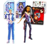 Disney Zombies Dolls Set for Girls - Bundle with 2 Zombies 3 Dolls Featuring Zed and Willa Plus Stickers for Kids | Disney Toys