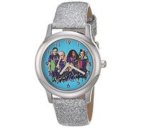 Disney Girls' Stainless Steel Japanese Quartz Watch with Leather Strap, White, 16 (Model: WDS000972)