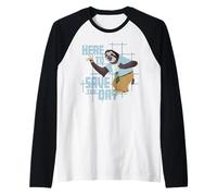 Disney Zootopia 2 Flash Sloth "Here to Save the Day" Funny Raglan Baseball Tee