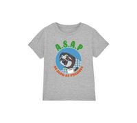 Disney Zootopia 2 Flash Sloth Slow Kids T-Shirt, Athletic Heather in Light Grey | Size: 7-8 Years Disney Light Grey 7-8 Years