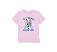 Disney Zootopia 2 Judy Hopps Police Dept Kids T-Shirt, Pink | Size: 5-6 Years Disney Pink 5-6 Years