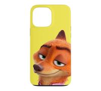 Disney Zootopia 2 Nick Wilde Fox Big Face Yellow Case for iPhone 13 Pro Max
