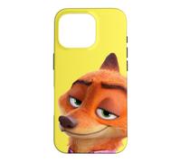 Disney Zootopia 2 Nick Wilde Fox Big Face Yellow Case for iPhone 16 Pro