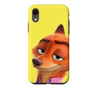 Disney Zootopia 2 Nick Wilde Fox Big Face Yellow Case for iPhone XR