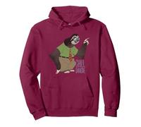 Disney Zootopia Flash the Sloth "Chill Duuude" Pullover Hoodie, Adult Unisex, Burgundy, Small