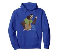 Disney Zootopia Flash the Sloth "Chill Duuude" Pullover Hoodie, Adult Unisex, Royal Blue, Medium