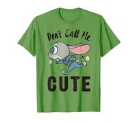 Disney Zootopia Judy Hopps Don't Call Me Cute T-Shirt, Men, Grass Green, Large
