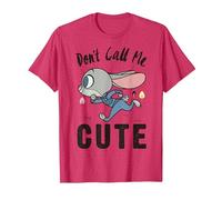 Disney Zootopia Judy Hopps Don't Call Me Cute T-Shirt, Men, Red Heather, XX-Large
