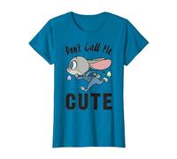 Disney Zootopia Judy Hopps Don't Call Me Cute T-Shirt, Women, Sapphire Blue, Small