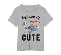 Disney Zootopia Judy Hopps Don't Call Me Cute T-Shirt, Women's Plus, Heather Grey, 5X