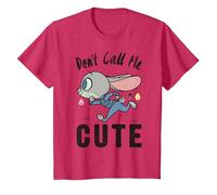 Disney Zootopia Judy Hopps Don't Call Me Cute T-Shirt, Youth, Red Heather, X-Small