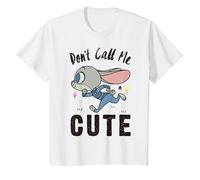 Disney Zootopia Judy Hopps Don't Call Me Cute T-Shirt, Youth, White, Small