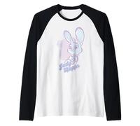 Disney Zootopia Judy Hopps Pastel Portrait Raglan Baseball Tee