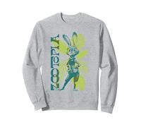 Disney Zootopia Judy Hopps Summer Vibes Distressed Portrait Sweatshirt