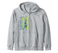 Disney Zootopia Judy Hopps Summer Vibes Distressed Portrait Zip Hoodie