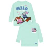 Disney Zootropolis Girls Jumper, Nick Wilde And Judy Hopps Girls Sweatshirt, Cotton Kids Sweatshirt 8-9 Years Green