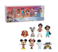 Disney100 Years of Love Celebration Collection Limited Edition 8-Piece Figure Pack, Officially Licensed Kids Toys for Ages 3 Up, Gifts and Presents by Just Play