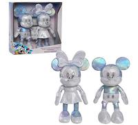 Just Play Disney100 Years of Wonder Mickey Mouse & Minnie Mouse Collector Set Plush Stuffed Animals, Kids Toys for Ages 2 Up