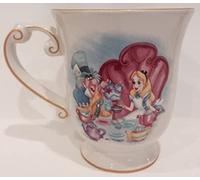 Disneyland Paris Alice in Wonderland Sculpted Gold Trim Mug