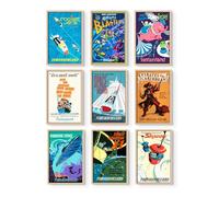 Disneyland posters - Vintage Disney Posters, Disney Gifts for Adults, Disneyland Decorations, Retro Collectable Memorabilia, Nostalgic Amusement Park Prints - Unframed Reproduction Set of 9 (11x17")