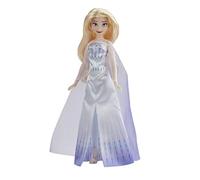 Disney's Frozen 2 Snow Queen Elsa Fashion Doll, Dress, Shoes, and Long Blonde Hair, Toy for Kids 3 Years Old and Up, Black, 5.08 x 15.24 x 35.56 cm